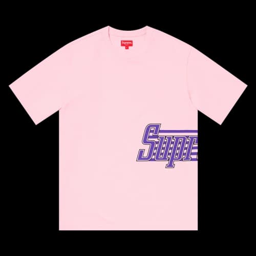 Supreme Side Logo Short-Sleeve Top 'Pink'