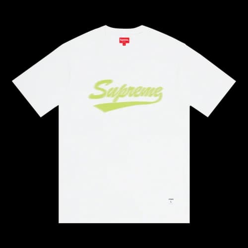 Supreme Intarsia Script Short-Sleeve Top 'White'