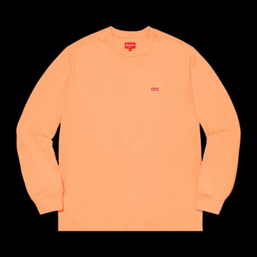 Supreme Small Box Long-Sleeve Tee 'Peach'