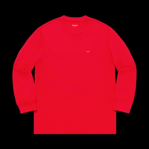 Supreme Small Box Long-Sleeve Tee 'Red'