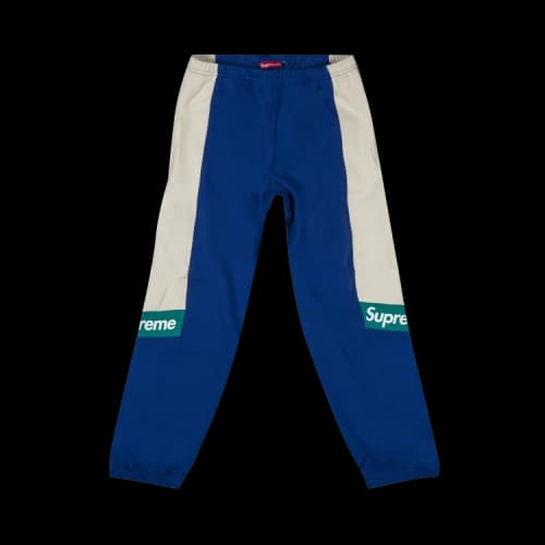 Supreme Color Blocked Sweatpant 'Royal'