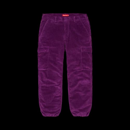 Supreme Wide Wale Corduroy Cargo Pants 'Purple'