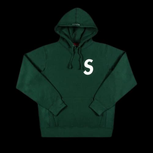 Supreme S Logo Hooded Sweatshirt 'Dark Green'