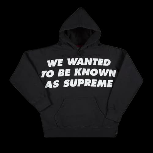 Supreme Known As Hooded Sweatshirt 'Black'
