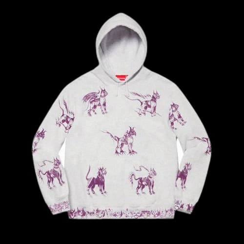 Supreme Animals Hooded Sweatshirt 'Ash Grey'