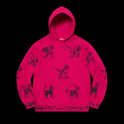 Supreme Animals Hooded Sweatshirt 'Fuchsia'