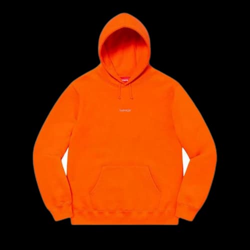 Supreme Digital Logo Hooded Sweatshirt 'Orange'