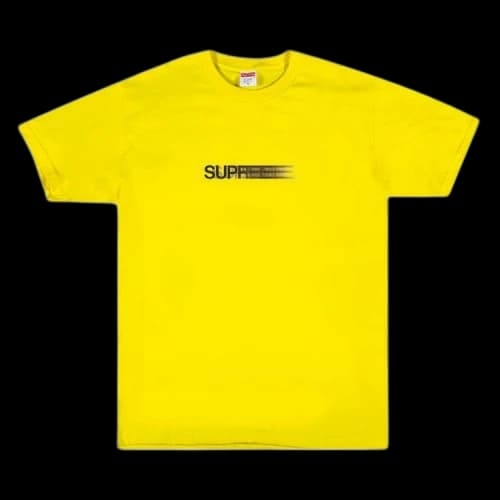 Supreme Motion Logo Tee 'Yellow'