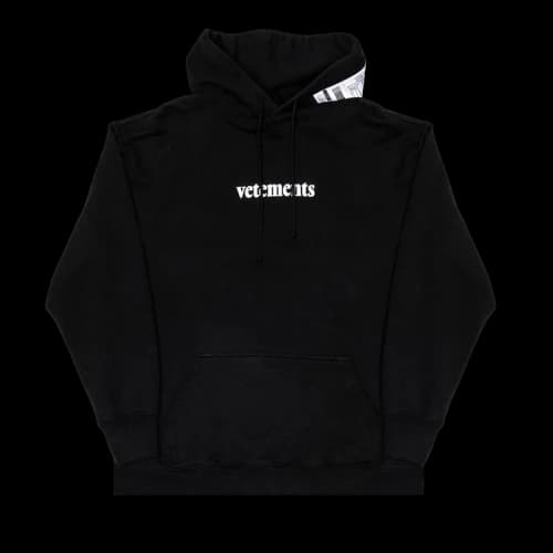 Vetements Logo Hoodie 'Black'