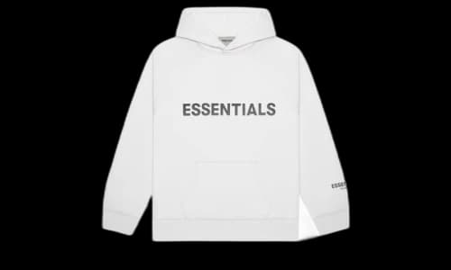 Fear of God Essentials Pullover Hoodie Applique Logo White