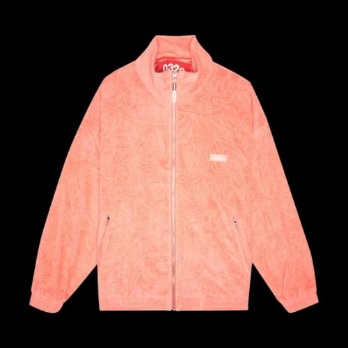 032C Topos Shaved Terry Jacket 'Ex Neon Coral'