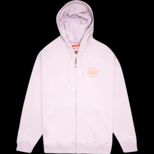 032C Hypnos Zip-Up Hoodie 'Grey Purple'