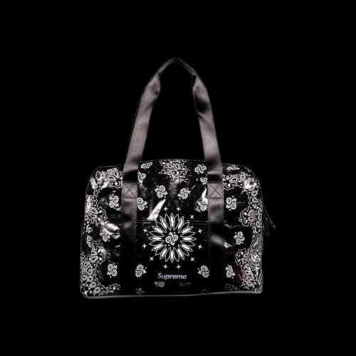 Supreme Bandana Tarp Small Duffle Bag 'Black'