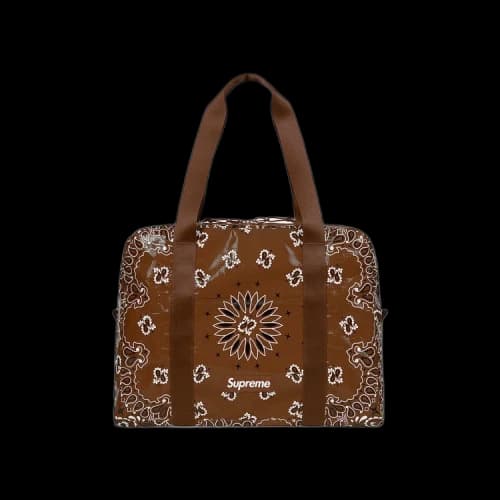 Supreme Bandana Tarp Small Duffle Bag 'Brown'