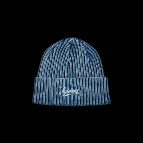 Supreme Bleached Rib Beanie 'Navy'