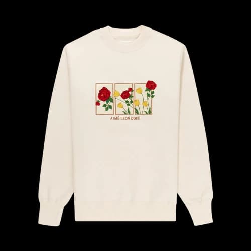 Aimé Leon Dore Floral Motif Crewneck Sweatshirt 'Pristine'