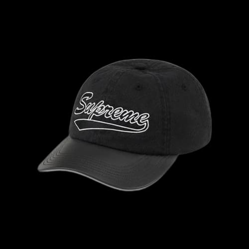 Supreme Leather Visor 6-Panel 'Black'