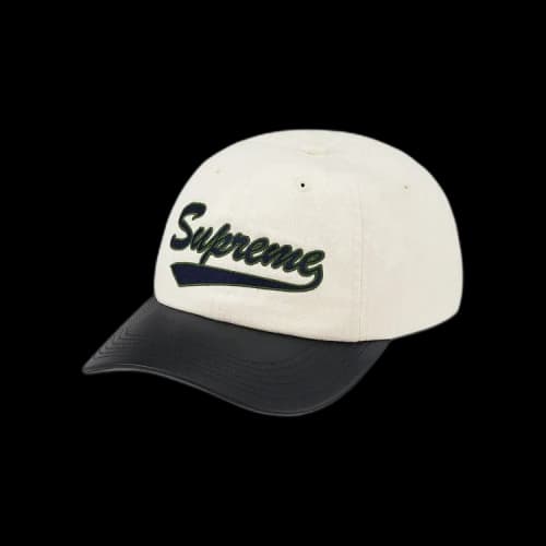 Supreme Leather Visor 6-Panel 'Natural'