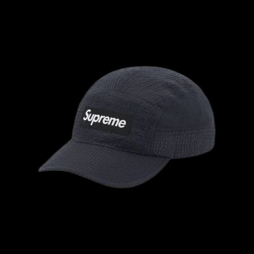 Supreme Mesh Seersucker Camp Cap 'Black'