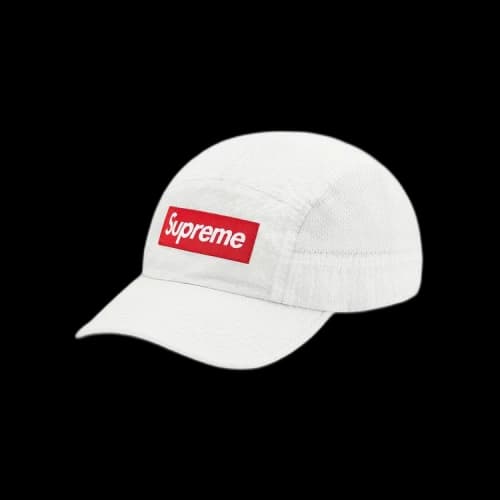 Supreme Mesh Seersucker Camp Cap 'White'