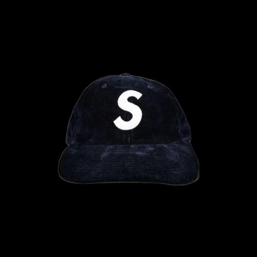 Supreme Fine Wale Corduroy S Logo 6-Panel 'Navy'