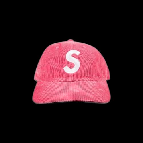 Supreme Fine Wale Corduroy S Logo 6-Panel 'Pink'