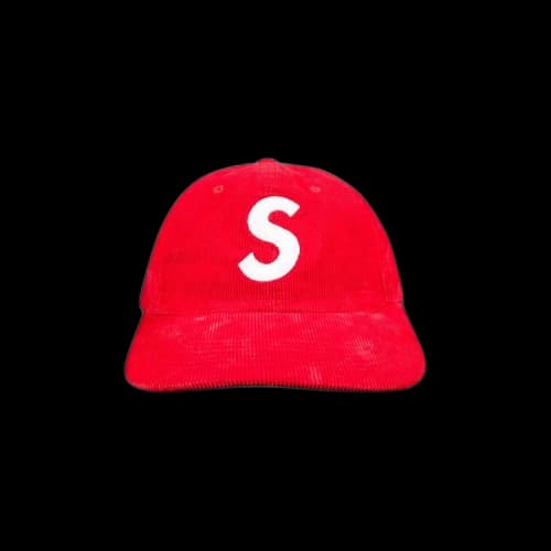 Supreme Fine Wale Corduroy S Logo 6-Panel 'Red'