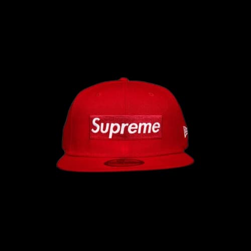 Supreme x New Era Champions Box Logo Hat 'Red'