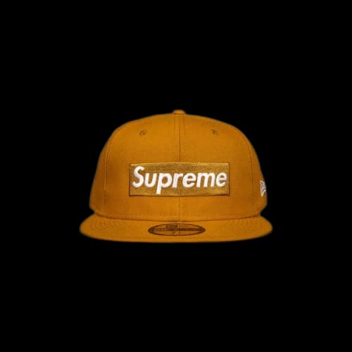 Supreme x New Era Champions Box Logo Hat 'Wheat'