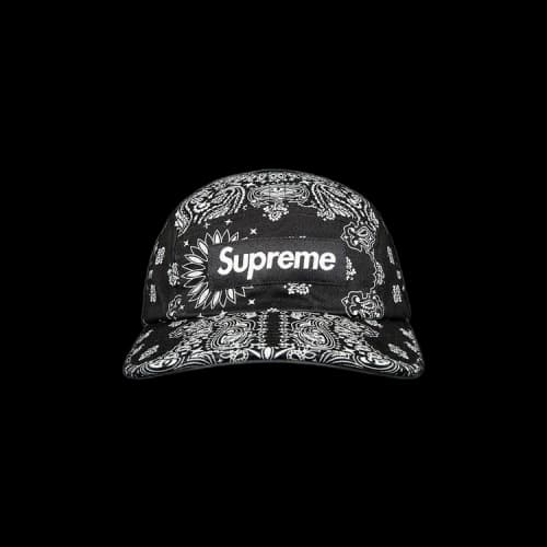 Supreme Bandana Camp Cap 'Black'