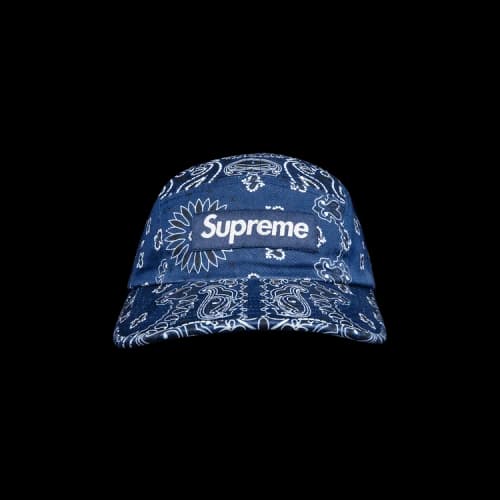 Supreme Bandana Camp Cap 'Navy'