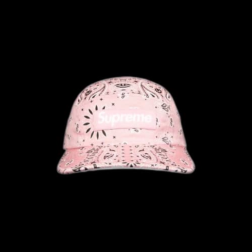 Supreme Bandana Camp Cap 'Pink'