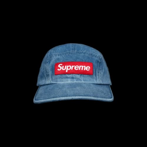 Supreme Washed Chino Twill Camp Cap 'Denim'