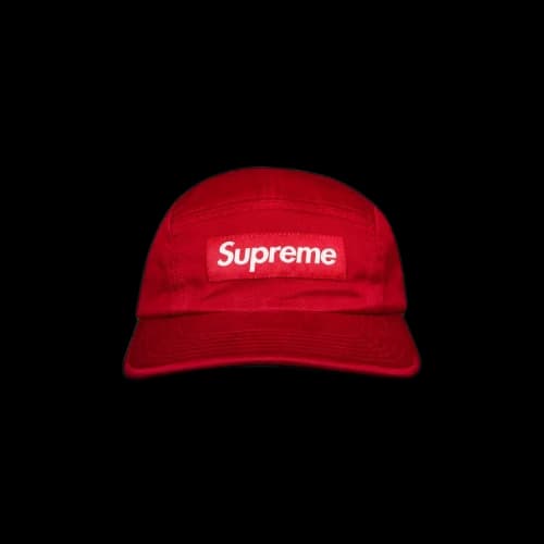 Supreme Washed Chino Twill Camp Cap 'Red'