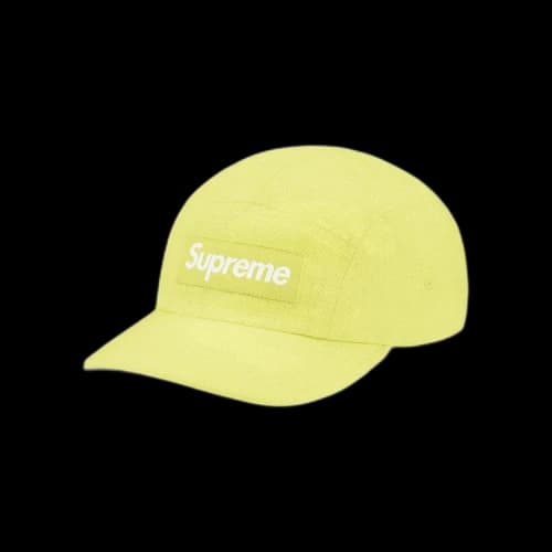 Supreme Linen Camp Cap 'Lime'
