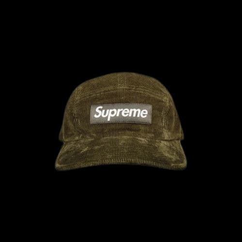 Supreme Fine Wale Corduroy Camp Cap 'Olive'