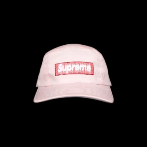 Supreme Reversed Label Camp Cap 'Pink'
