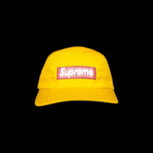 Supreme Reversed Label Camp Cap 'Yellow'