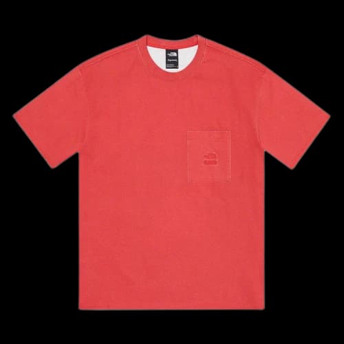 Supreme x The North Face Pigment Printed Pocket Tee 'Red'