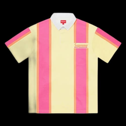 Supreme Stripe Short-Sleeve Rugby 'Yellow'