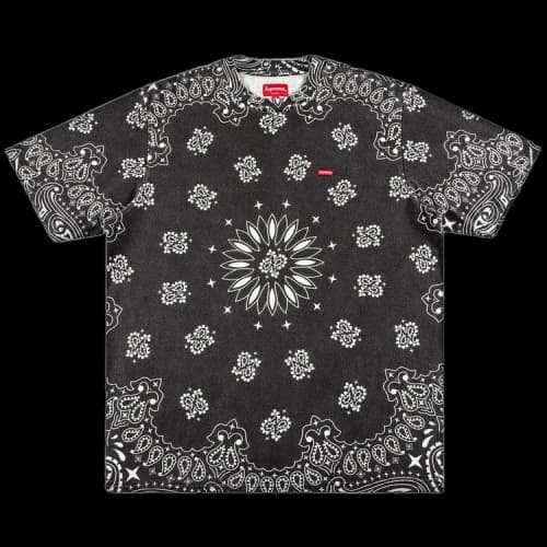 Supreme Small Box Tee 'Black Bandana'