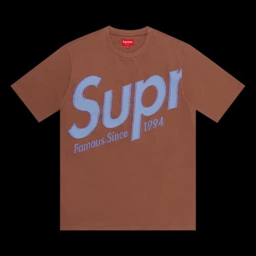 Supreme Intarsia Spellout Short-Sleeve Top 'Brown'