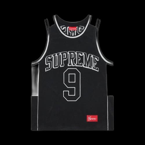 Supreme Terry Basketball Jersey 'Black'