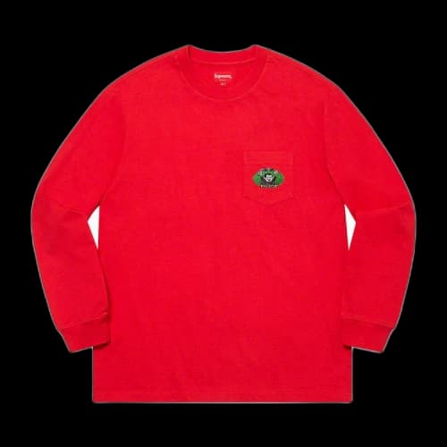 Supreme Vampire Boy Long-Sleeve Pocket Tee 'Red'