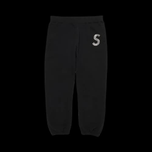 Supreme x Swarovski S Logo Sweatpant 'Black'