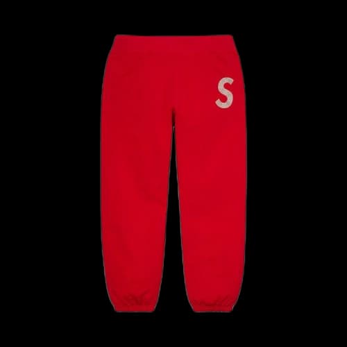 Supreme x Swarovski S Logo Sweatpant 'Red'