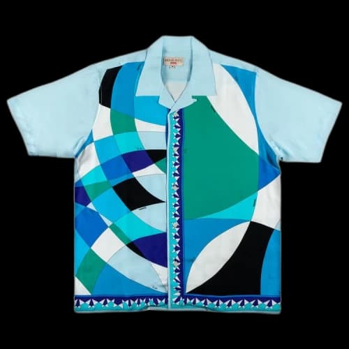 Supreme x Emilio Pucci Short-Sleeve Shirt 'Blue'