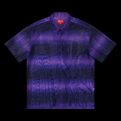 Supreme Liberty Lace Short-Sleeve Shirt 'Purple'