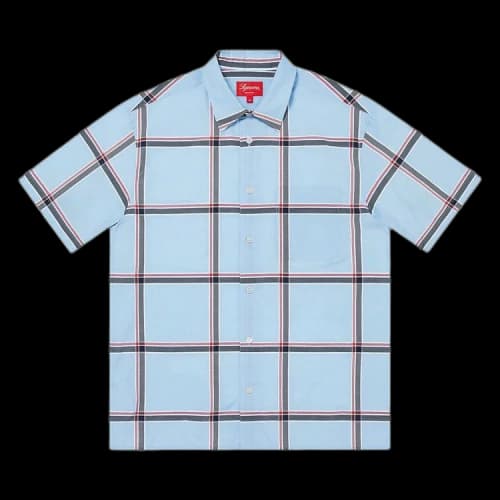 Supreme Lightweight Plaid Short-Sleeve Shirt 'Blue'