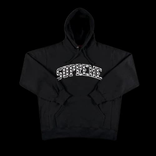 Supreme Hearts Arc Hooded Sweatshirt 'Black'